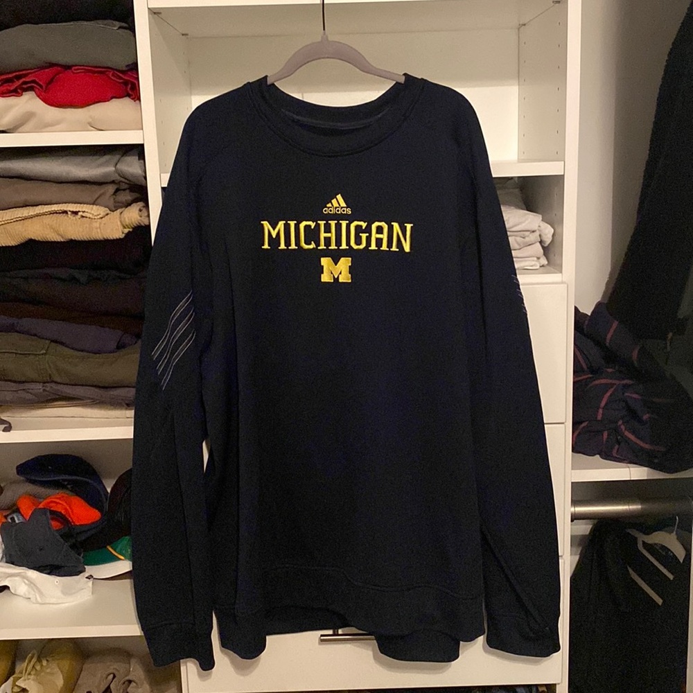 Adidas vintage Michigan pull over XXXL
